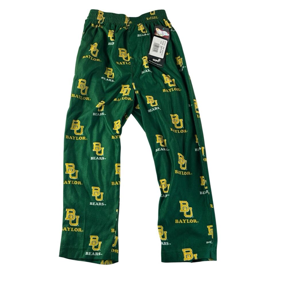 Baylor Bears Youth Kids 4T Team Colorway Green Pajama Pants